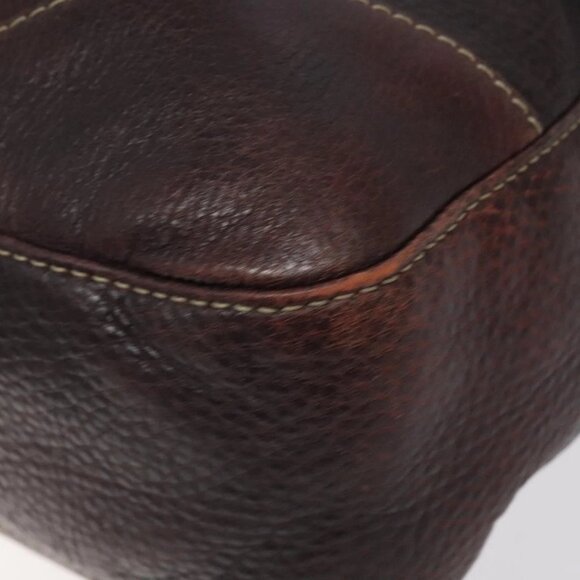 GUCCI Shoulder Bag Leather Brown Silver 247400 Auth ep9062 - Picture 4 of 16